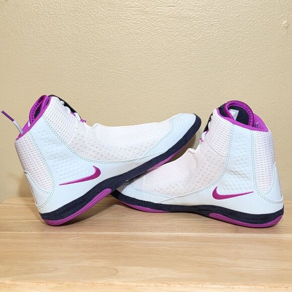 Nike Inflict 4 White Hyper Violet Wrestling Shoes HM9674-103 Men\'s Size 9 main image 7
